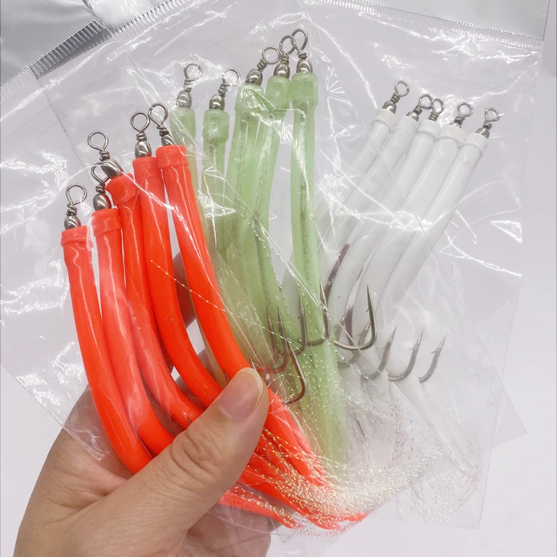 Fishing Hook Offset - 1/5Pcs CodfishFishing Aal Rohr Jig Köder