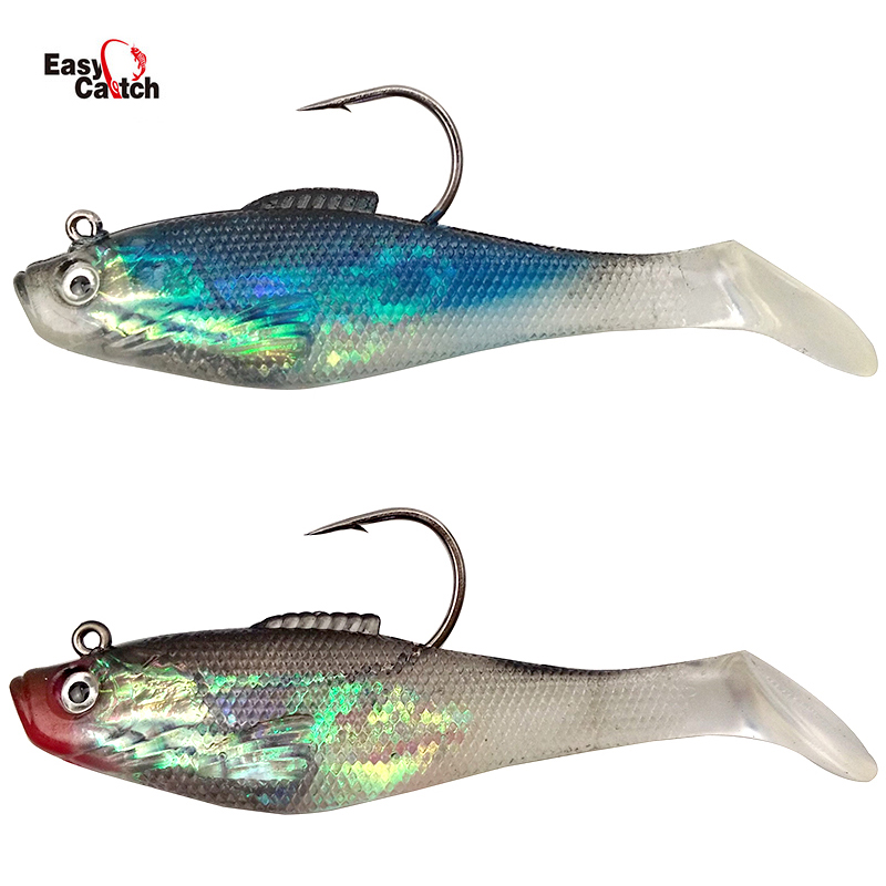 Fishing Hook Size - 6 Stück/Beutel Angelköder mit Angelhaken, Weichköder