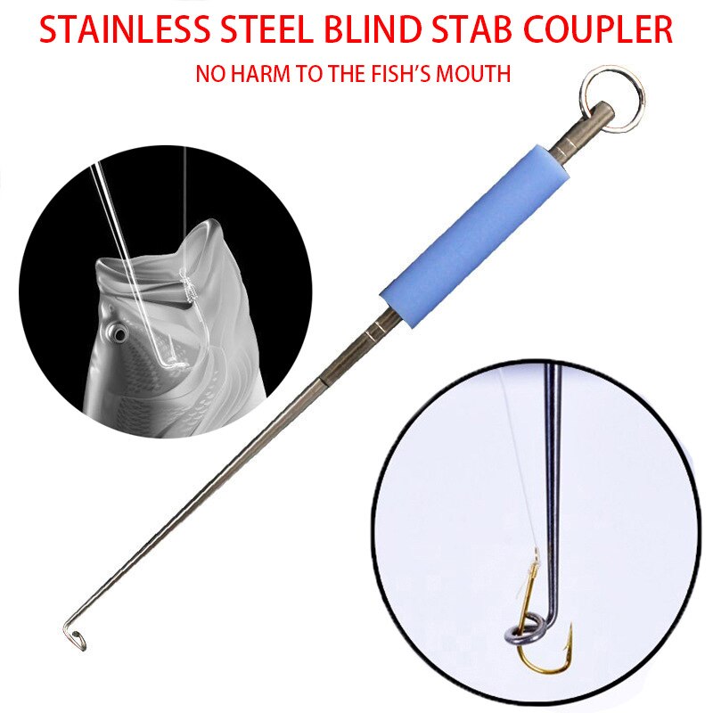 Fishing Hook Sharpener - Angelhaken-Entferner 2/6/8 Stück Edelstahl Fischhaken-Abhakwerkzeug Schnellentkoppelter