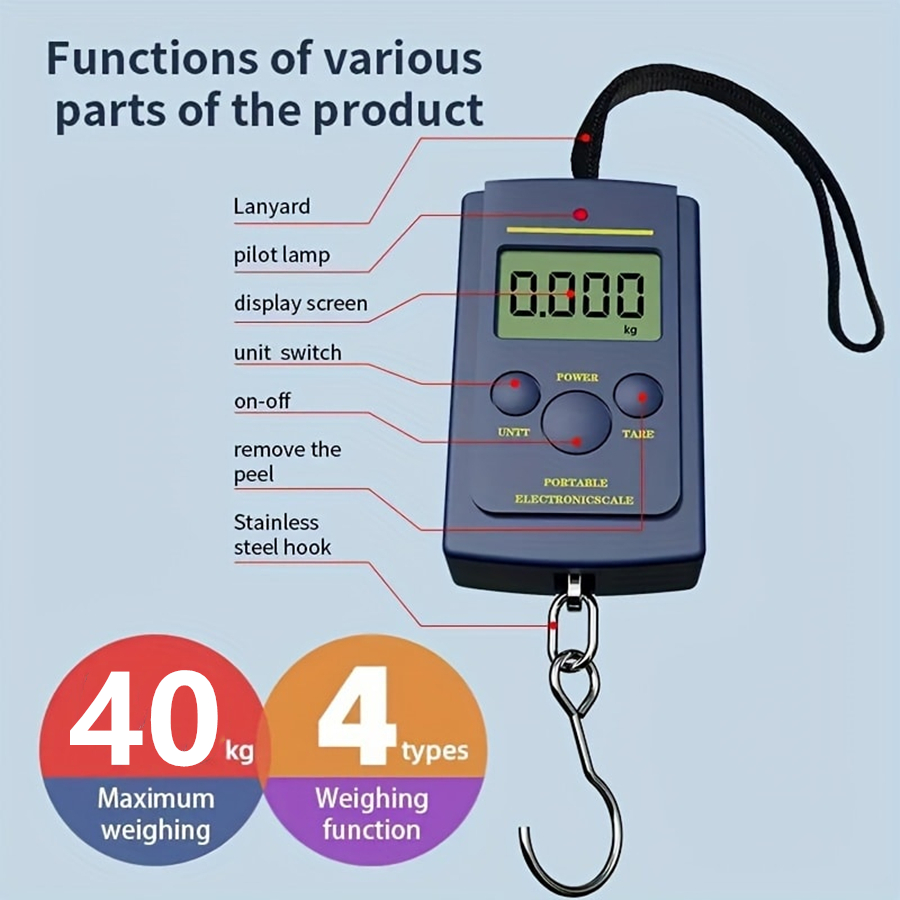 Fishing Hook - 40 kg Multifunktionale Mini Elektronische Digitale