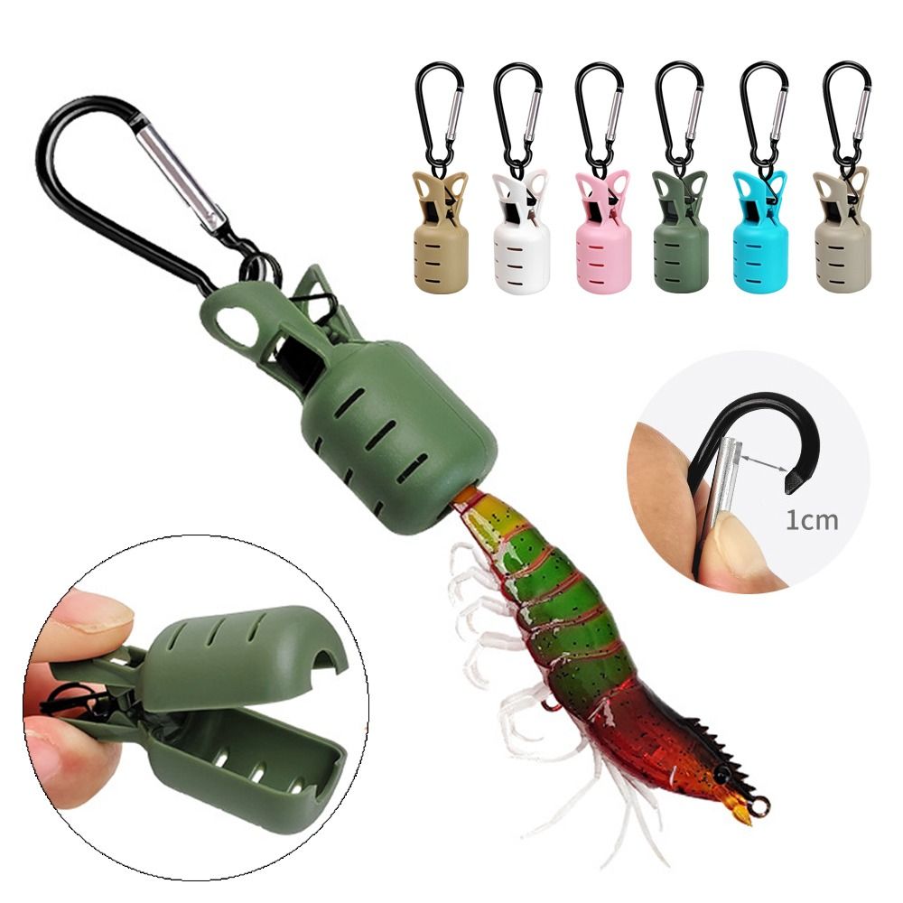 Fishing Hook Jig - Langlebige Tintenfisch-Jig-Hakenabdeckung mit Karabiner, universelle Krakenhakenabdeckung,