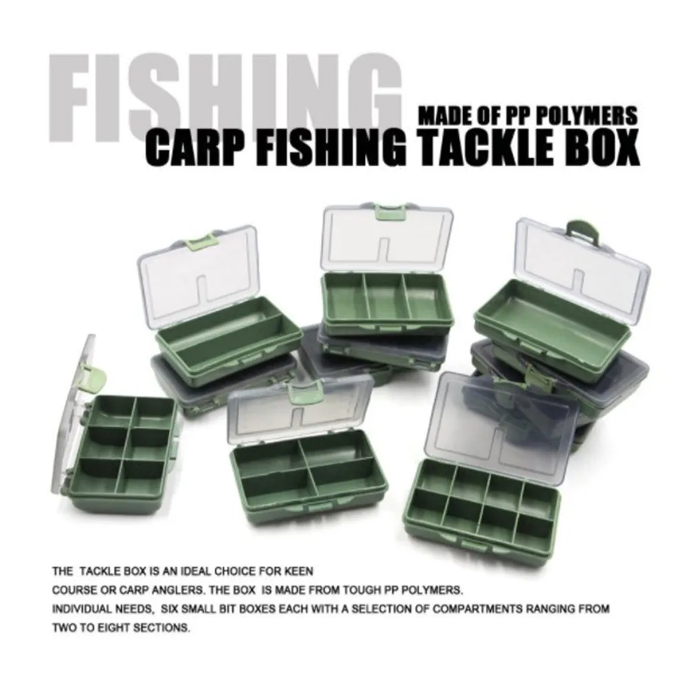 Fishing Hook Box - 4/8-Fächer-Aufbewahrungsbox, Angelausrüstungsbox, Köderbox, Trennfach für Kleinteile,