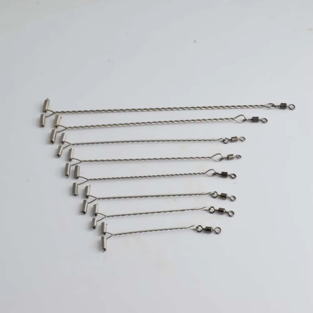 Fishing Hook Stainless Steel - 100 Stück Ausgleichshaken, Tracking-Lead-Arm-Verbinder, drehbare Angelvorrichtungen,