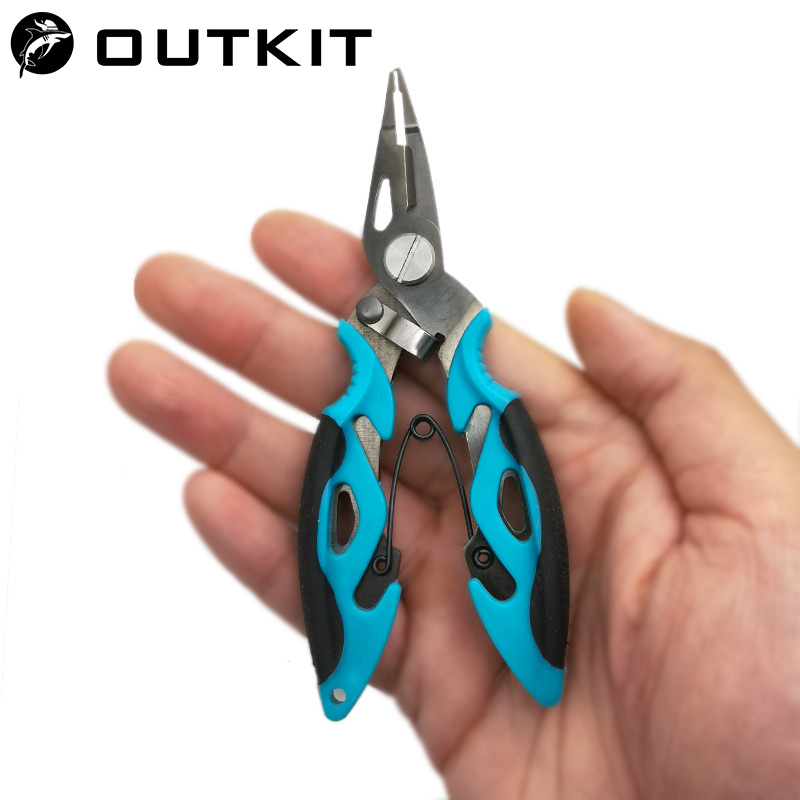 Fishing Hook Sharpener - OUTKIT Multifunktionale Angelzange, Schnurschneider, Hakenentferner, Edelstahl,