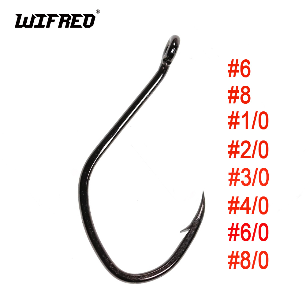 Fishing Hook Offset - Wifreo 20 Stück V-förmige Welshaken, versetzt,