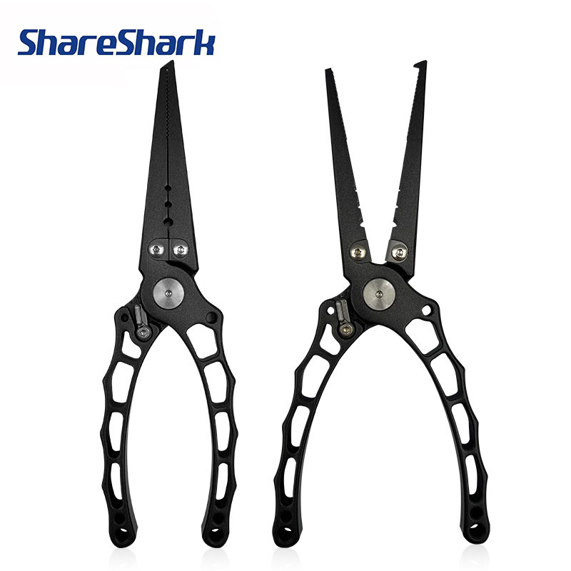 Fishing Hook Stainless Steel - ShareShark Multifunktionale Angelzange aus Rostfreiem Stahl,