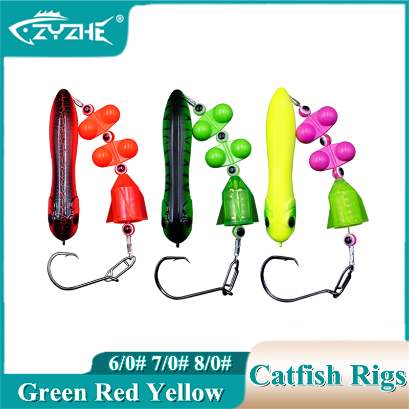 Fishing Hook Circle - ZYZHE Welsangel-Rigs 1 Stück mit 6/0