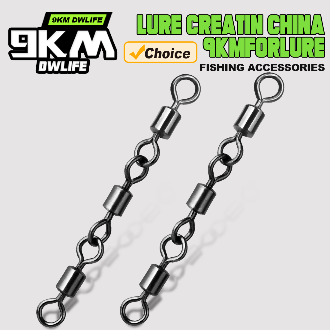 Fishing Hook Offset - Drei Joint Rolling Wirbel Angeln Zubehör