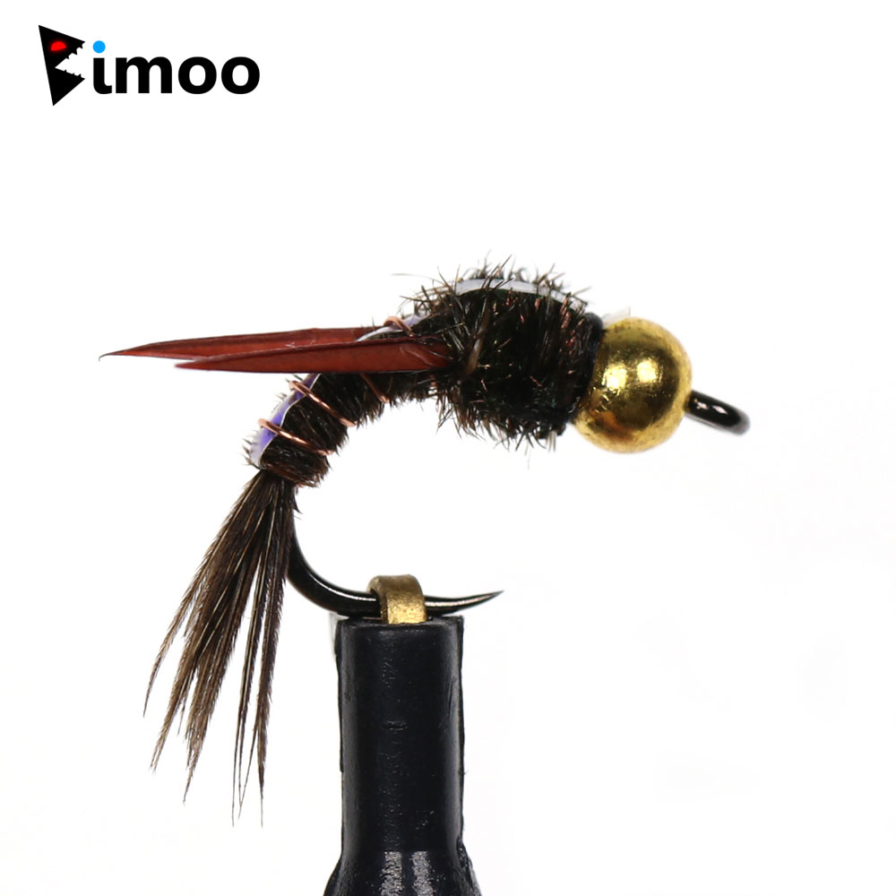 Fishing Hook Barbless - Bimoo 8 Stück Messing Beadhead Evil
