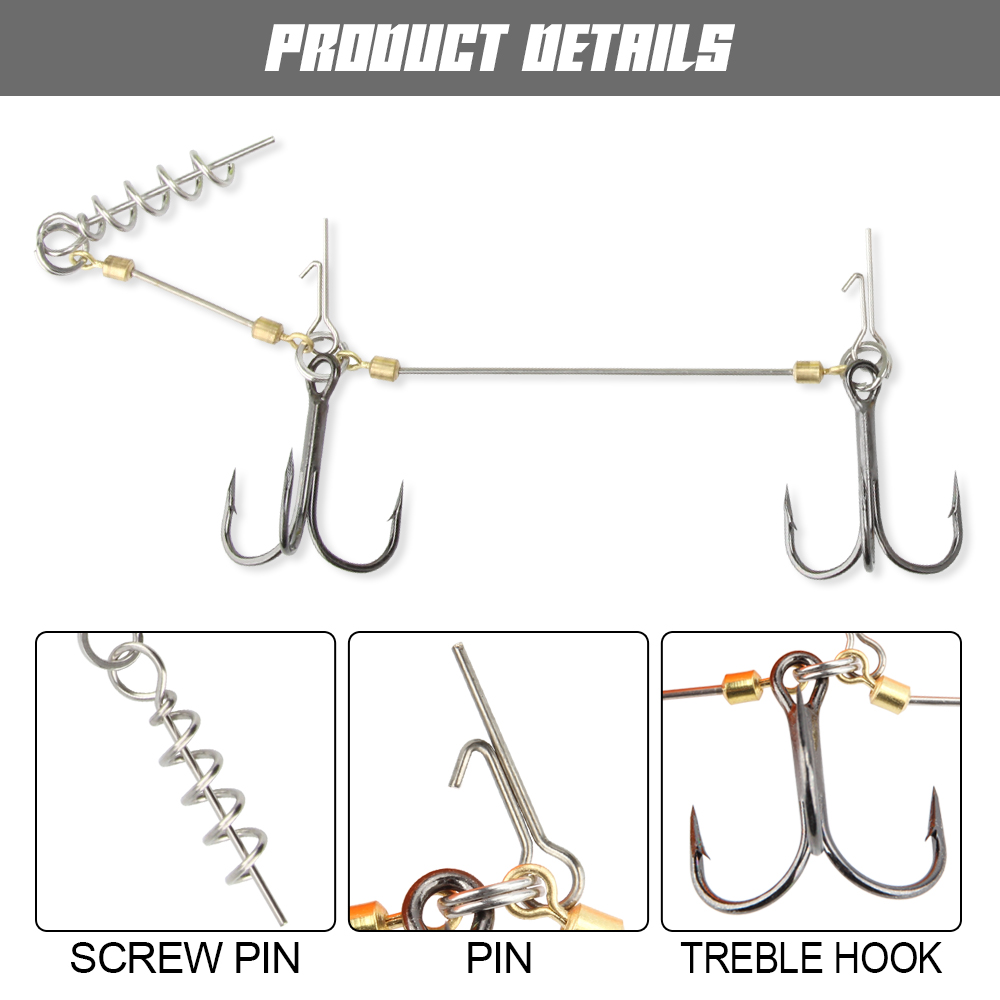Spinpoler Pike Stinger Rig Hoo – Fishing Hook Size Bewertung und Preis