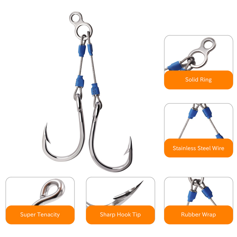 ZYZHE Stahl-Jig-Haken 6 Größen – Fishing Hook Barbless Bewertung und Preis