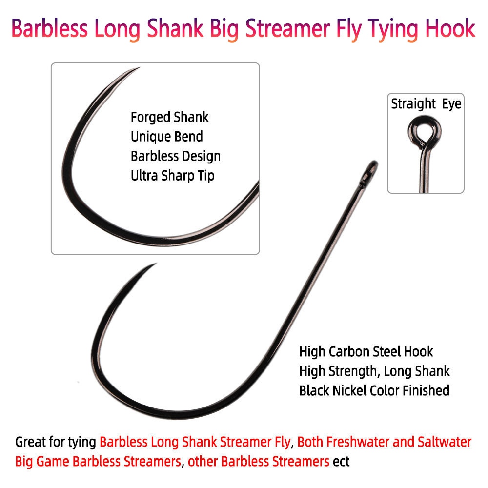 Bimoo 20 Stück # 1~5/0 Widerha – Fishing Hook Barbless Bewertung und Preis