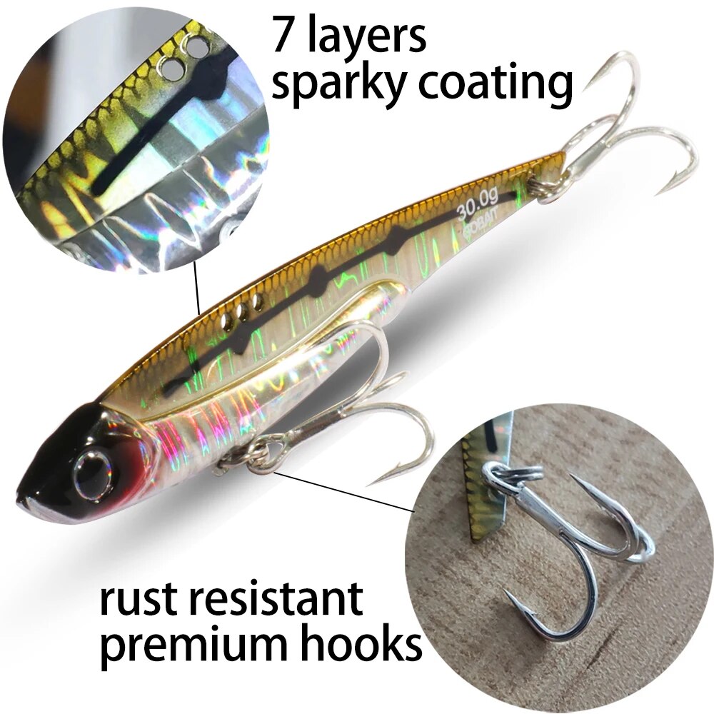 GOBAIT VIB Angelköder, 20 g, 2 – Fishing Hook Treble Bewertung und Preis