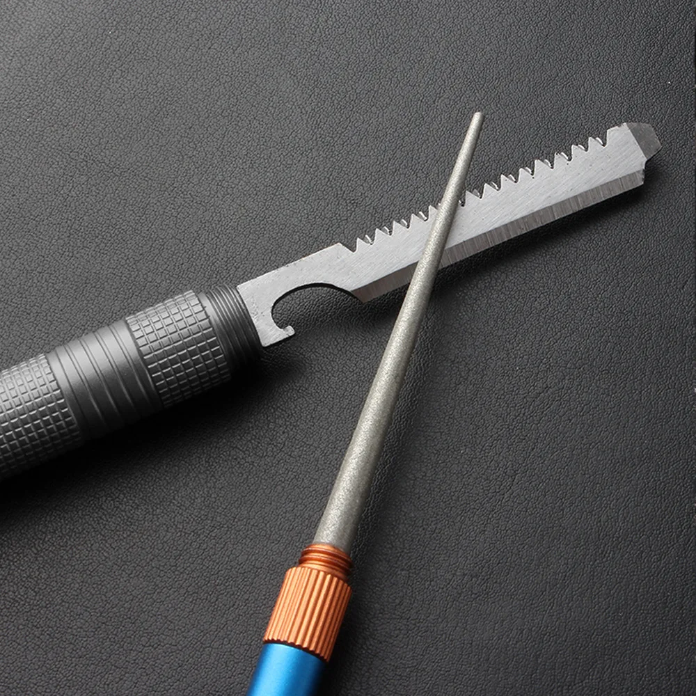 Outdoor Matte Mini EDC Messer  – Fishing Hook Sharpener Bewertung und Preis