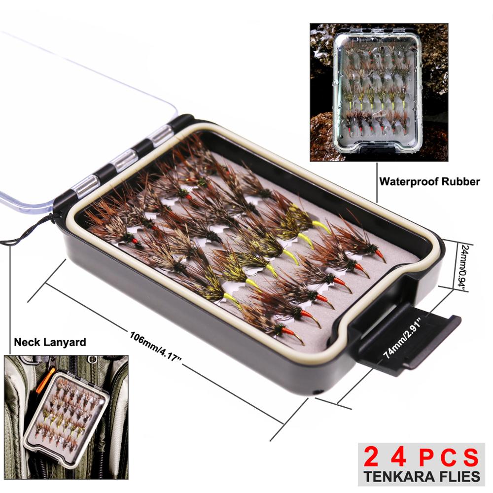 Bimoo 24 Stück/Box Tenkara fli – Fishing Hook Size Bewertung und Preis