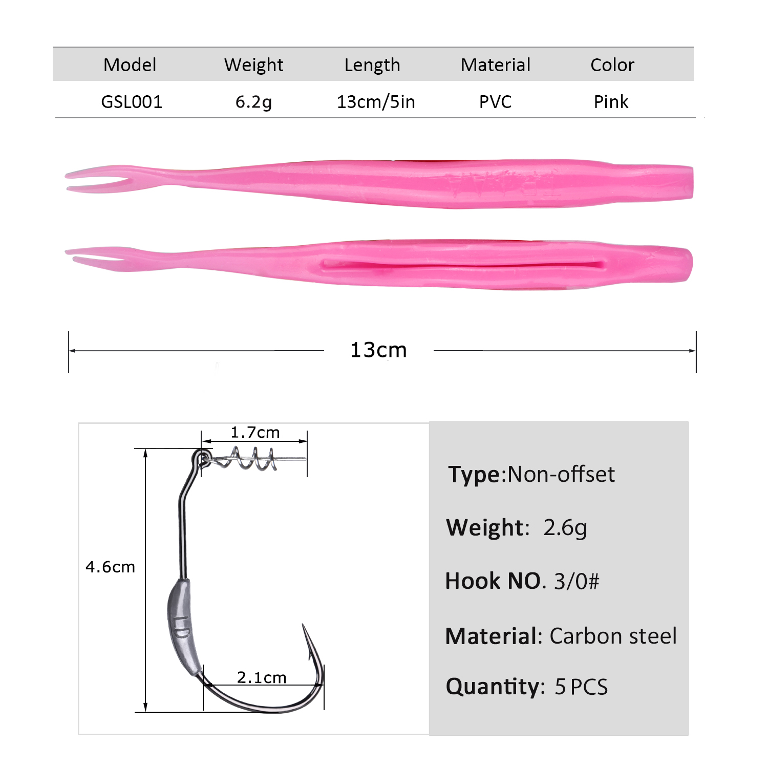 Goture 5 Stück Unkrautfreier G – Fishing Hook Weedless Bewertung und Preis
