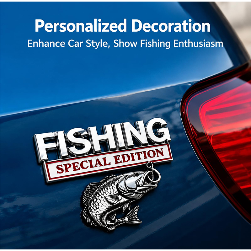 Verchromtes Fisch-Haken-Emblem – Fishing Hook Bewertung und Preis