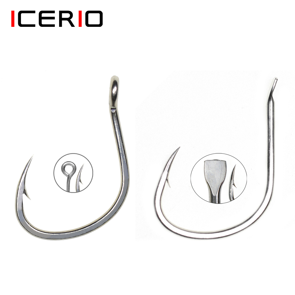 ICERIO 10PCS Matte Zinn Beschi – Fishing Hook Offset Bewertung und Preis