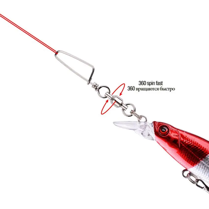 50 Stück Angel-Kugellager-Wirb – Fishing Hook Stainless Steel Bewertung und Preis