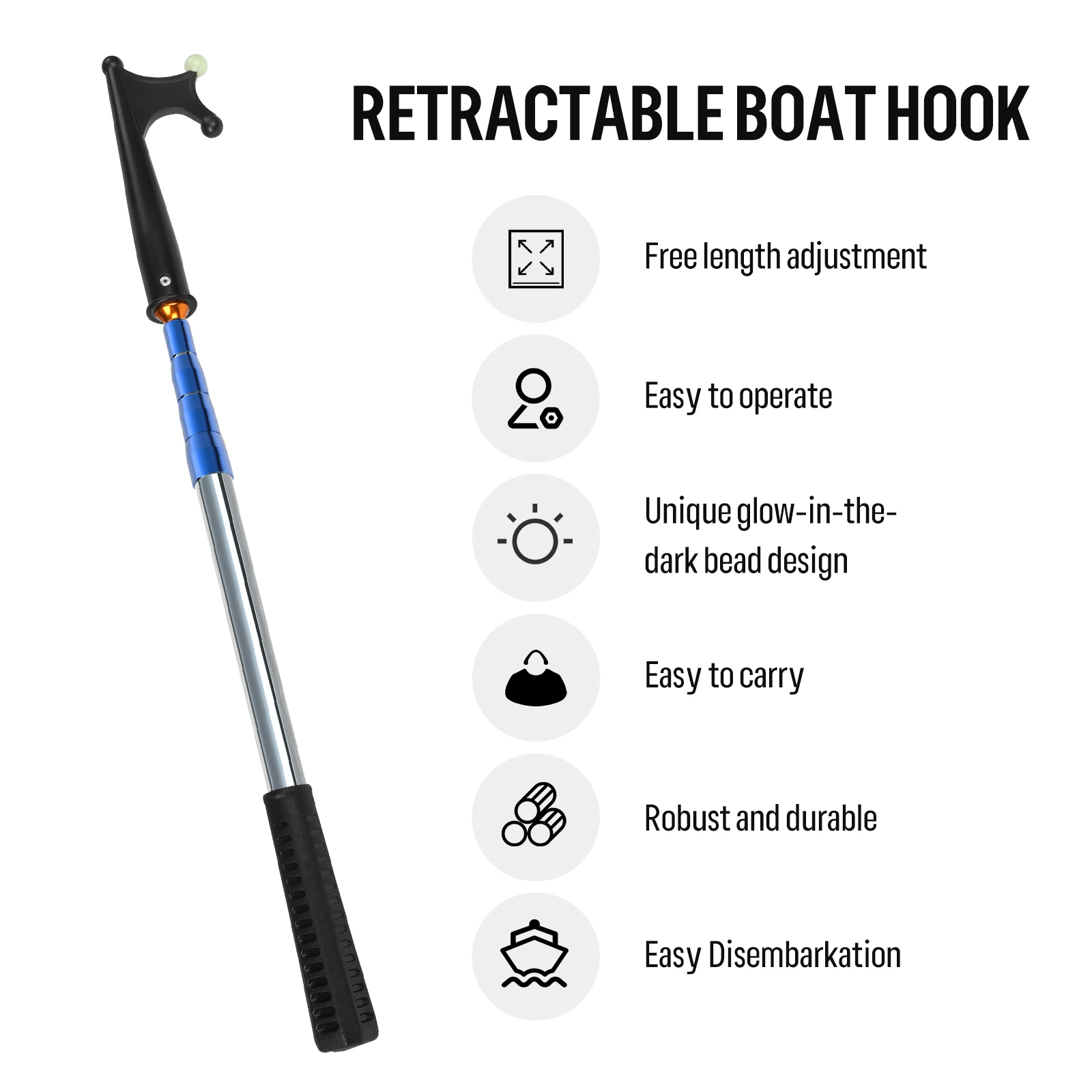 SANLIKE Einziehbarer leuchtend – Fishing Hook Stainless Steel Bewertung und Preis